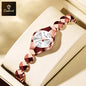 Montre Femme Quartz BINBOND N220 — Bracelet Acier Inoxydable, Style Luxe, 3 ATM, 4 Coloris