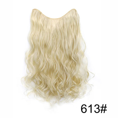 Extension Capillaire Synthétique Bouclée Forme V — 20 Pouces, 4 Clips, Fibre Haute Température, 7 Teintes | TechNova X