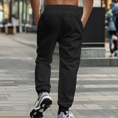 Pantalon Jogging Homme — Coupe Ample | Ceinture Élastique & Cordon | Poches | Casual | 5 Coloris | S à XXXL