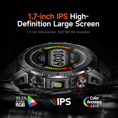 Militaire 1000mAh grande batterie montre intelligente numérique Bluetooth appel sport Smartwatch électronique montres pour homme Android 2026 nouveau