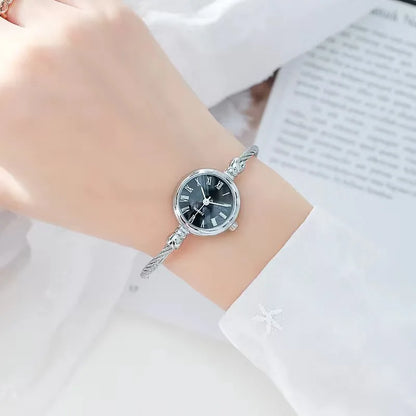 Montre Bracelet Jonc Femme Quartz YIKAZE — Acier Inoxydable, Style Rétro Luxe, 14 Coloris