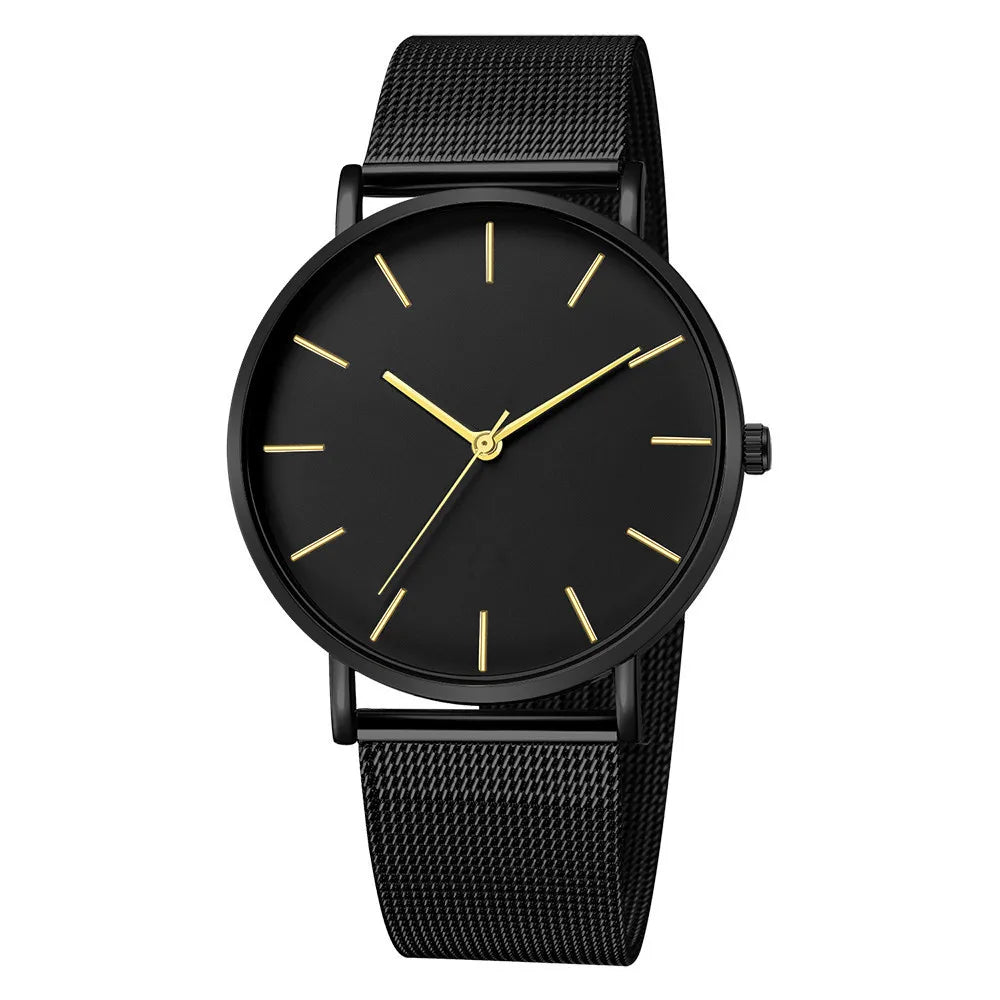 Montre Quartz Fashion TINUORA — Bracelet Acier Inox, Cadran 38mm, Style Luxe Casual, 17 Coloris