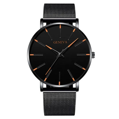 Montre Quartz Minimaliste Homme DIJANES KL959 — Ultra-Fine 8 mm, Bracelet Maille ou Cuir, Verre Hardlex, 9 Coloris | TechNova X