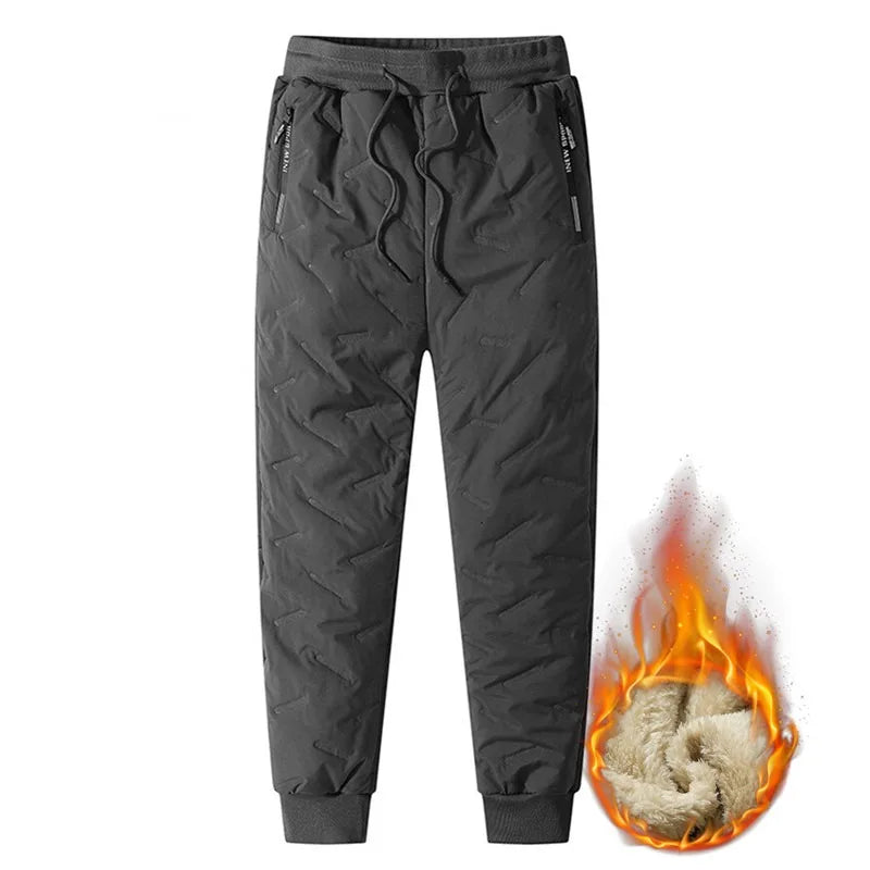 Pantalon Survêtement Thermique Homme — Laine d'Agneau | Imperméable Coupe-Vent | Slim | Automne Hiver
