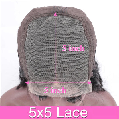 Perruque frontale en dentelle HD 13x6, cheveux humains bouclés Deep Wave 38-40 pouces, perruques brésiliennes 5x5 Lace Front pour femmes, pré-épilées
