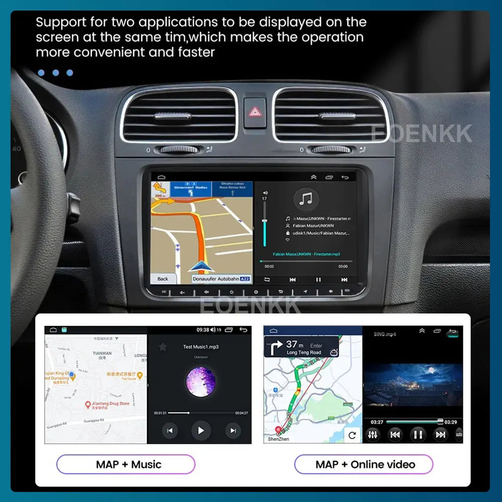 Android 15 pour Volkswagen Amarok 1 2016 - 2020 Navigation GPS Sans Fil Carplay Auto Autoradio Multimédia 4G Wifi NON 2DIN
