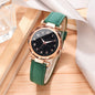 Montre Femme Quartz Légère Rétro S04065 — Bracelet PU 20mm, Chiffres Arabes, Style Artistique, 7 Coloris