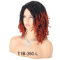 Perruque Synthétique Tressée pour Femme, Cheveux Courts, Bob, Noir, Blond, Rouge, Dreadlock, Déesse, Faux auxLocs, Bouclée, Twist, 10 Pouces