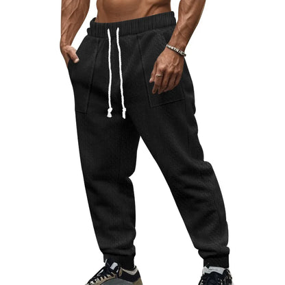 Pantalon de Jogging Homme Couleur Unie — Style Américain | Coupe Ample | Cordon de Serrage | Poches | 5 Coloris | S–XXXL