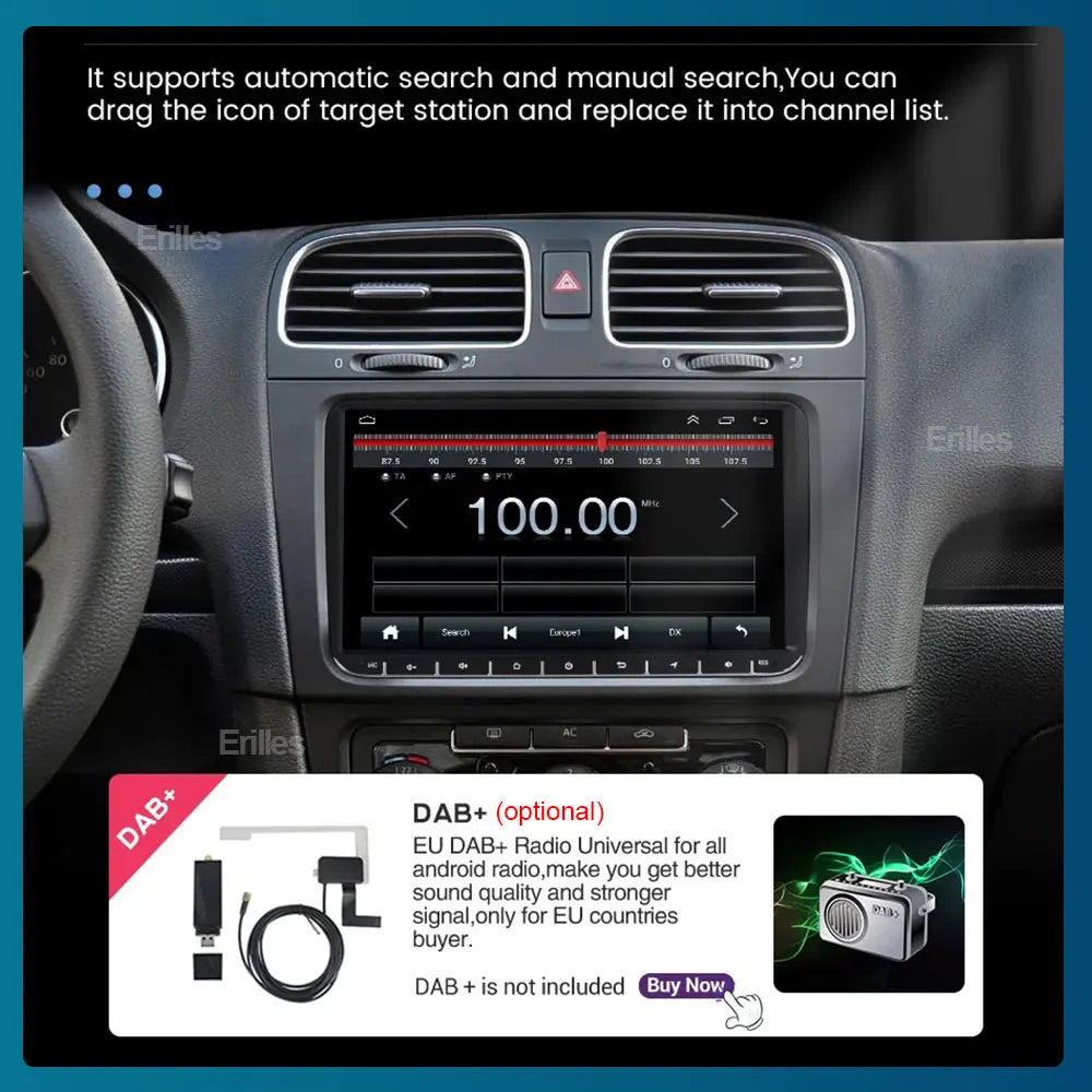 Android 15 pour Volkswagen Amarok 1 2016 - 2020 Navigation GPS Sans Fil Carplay Auto Autoradio Multimédia 4G Wifi NON 2DIN
