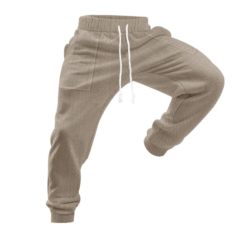 Pantalon de Jogging Homme Couleur Unie — Style Américain | Coupe Ample | Cordon de Serrage | Poches | 5 Coloris | S–XXXL
