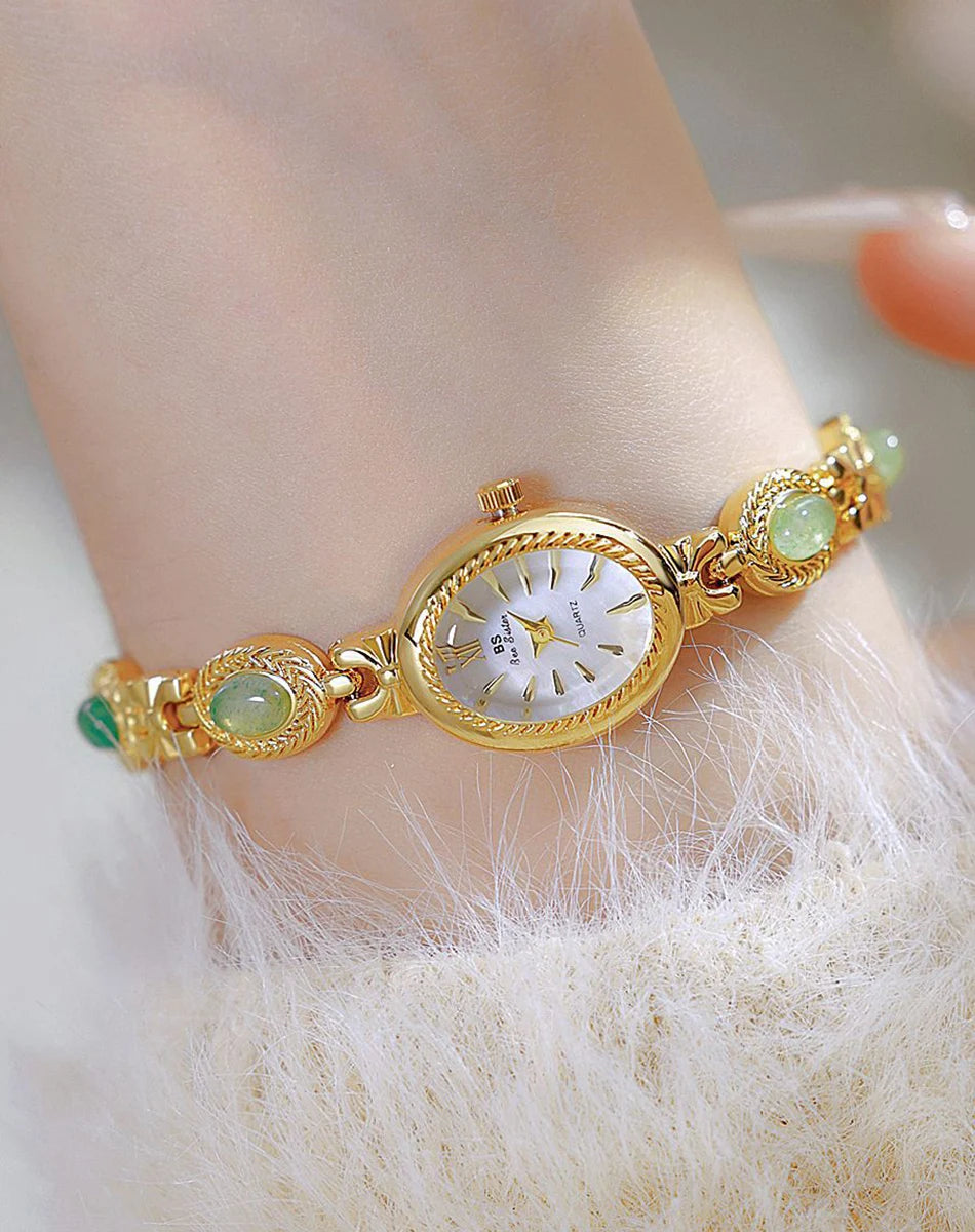 Montre Femme Quartz BS Bee Sister BS-FA1859 — Cadran Ovale 18×22mm, Bracelet Alliage, 3 ATM, 3 Coloris