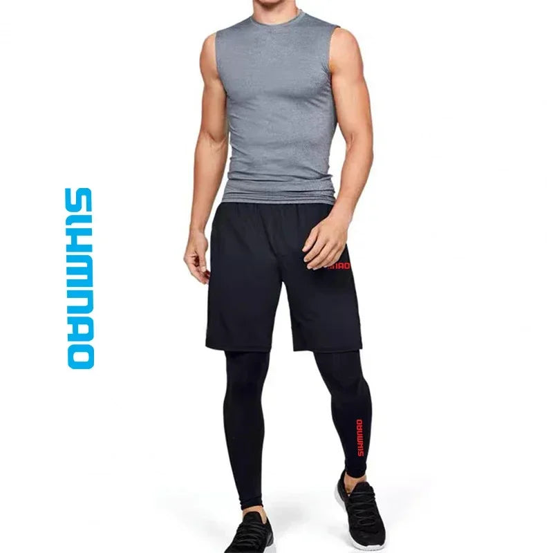 Men's Stretch Cycling Pants — Quick-Dry Running & Outdoor Tights | TechNova X