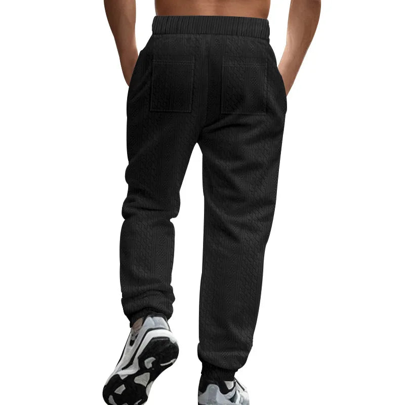 Pantalon Jogging Homme — Coupe Ample | Ceinture Élastique & Cordon | Poches | Casual | 5 Coloris | S à XXXL