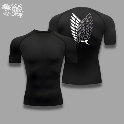 T-shirt Sport Homme — Séchage Rapide | Haute Élasticité | Style Anime | Fitness & Musculation | 3 Coloris | S à XXXL