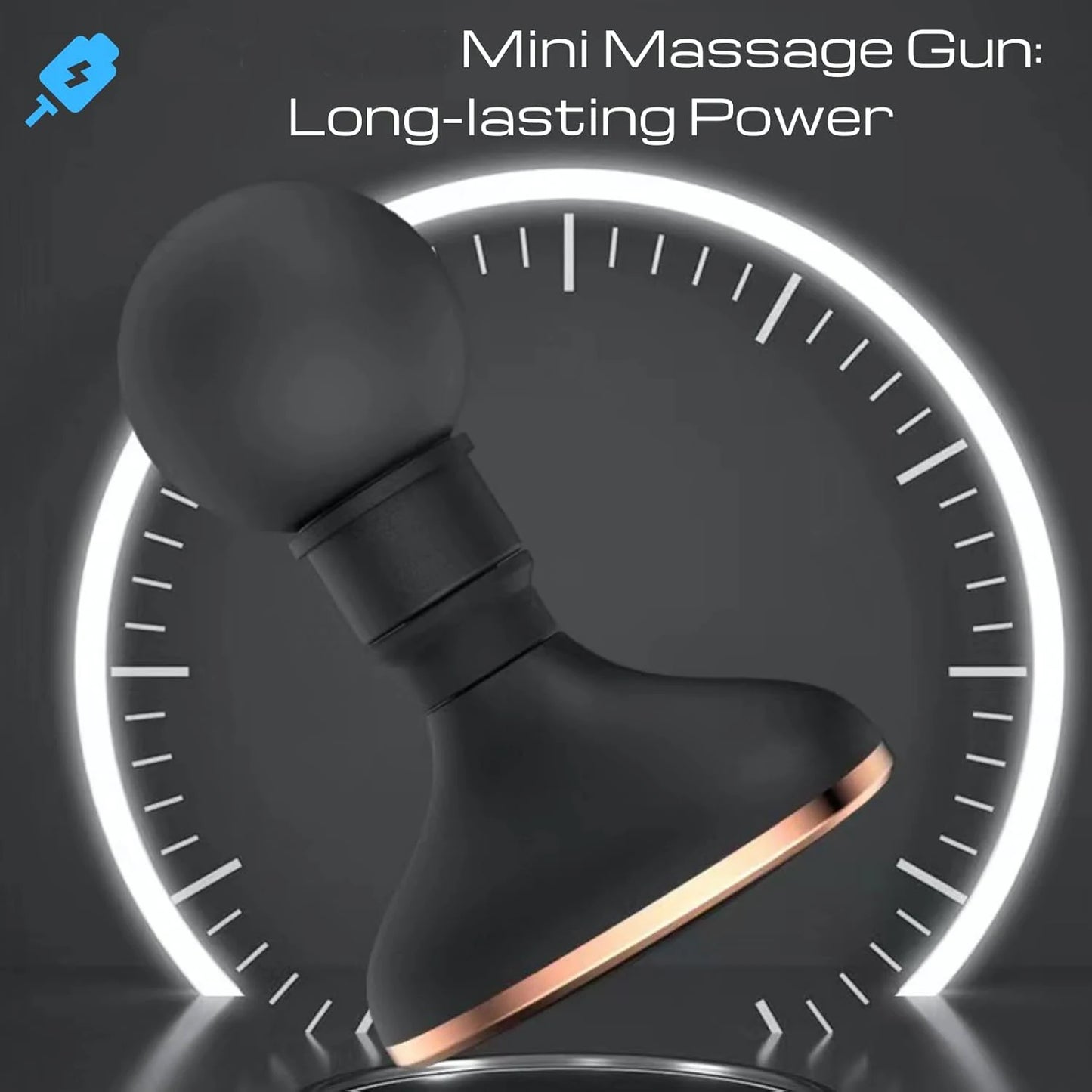 Mini electric massager, handheld massage gun, neck and waist muscle massage tool, vibration massage, can relax the whole body