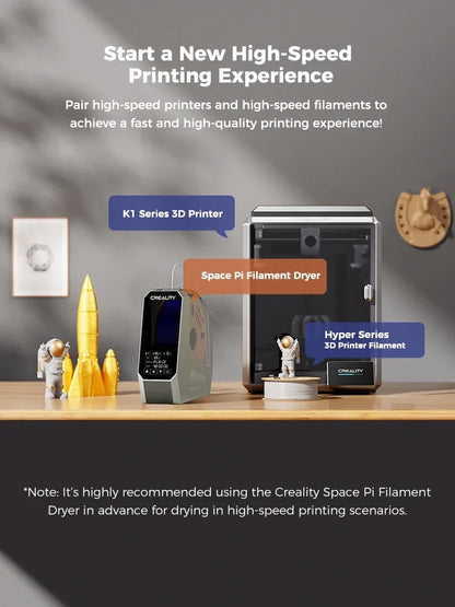 Séchoir à filament Creality pour imprimante 3D, récipient de séchage de filament avec 360 °   Chauffage, filament amélioré, dépôt, support de stockage