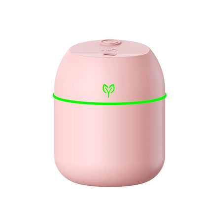 Mini Humidificateur USB 220ml — Aromathérapie, Silencieux, Arrêt Auto & 3 Coloris