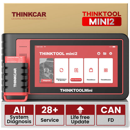 THINKTOadvocate MINI/MINI2-Scanner de Voiture, Outil de Diagnostic Automobile Tout Système, 28 Réinitialisations, Contrôle Bidirectionnel, Codage ECU, Lecteur de Code
