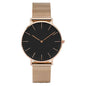 Montre Quartz Fashion TINUORA — Bracelet Acier Inox, Cadran 38mm, Style Luxe Casual, 17 Coloris