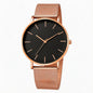 Montre Quartz Fashion TINUORA — Bracelet Acier Inox, Cadran 38mm, Style Luxe Casual, 17 Coloris