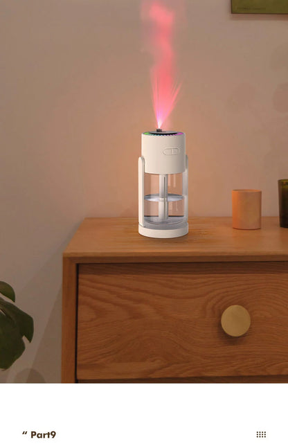 Humidificateur Projection Ciel Étoilé 280ml — LED Multimode, 2 Modes de Brume & USB 5V