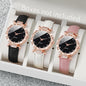 Lot 3 Montres Quartz Femme — Bracelet Cuir, Cadran 33 mm, Style Fashion & Casual | TechNova X
