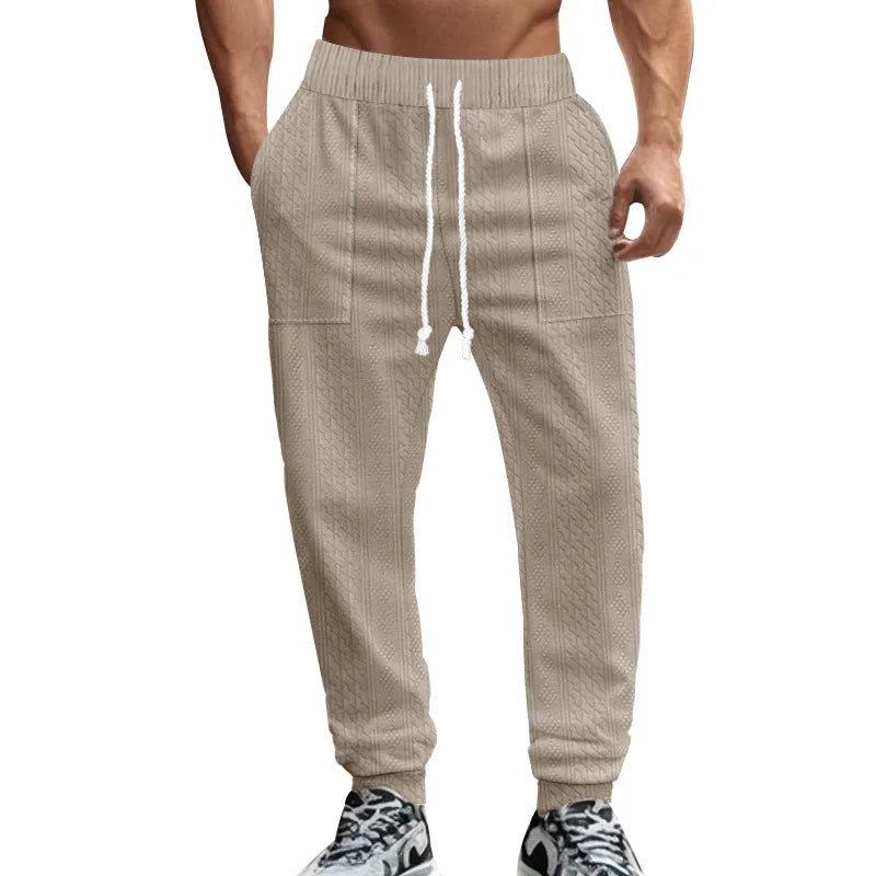 Pantalon de Jogging Homme Couleur Unie — Style Américain | Coupe Ample | Cordon de Serrage | Poches | 5 Coloris | S–XXXL