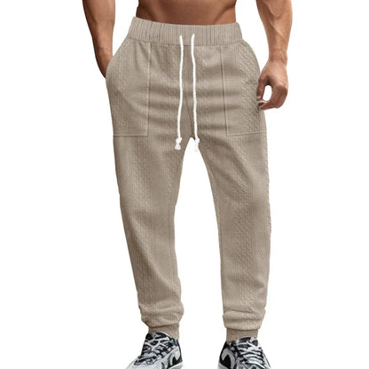 Pantalon Jogging Homme — Coupe Ample | Ceinture Élastique & Cordon | Poches | Casual | 5 Coloris | S à XXXL