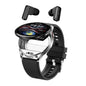 Montre Connectée 2-en-1 avec Écouteurs TWS Intégrés — Écran 1,39", IP67, BT 5.0, Suivi Santé Complet, 3 Coloris | TechNova X