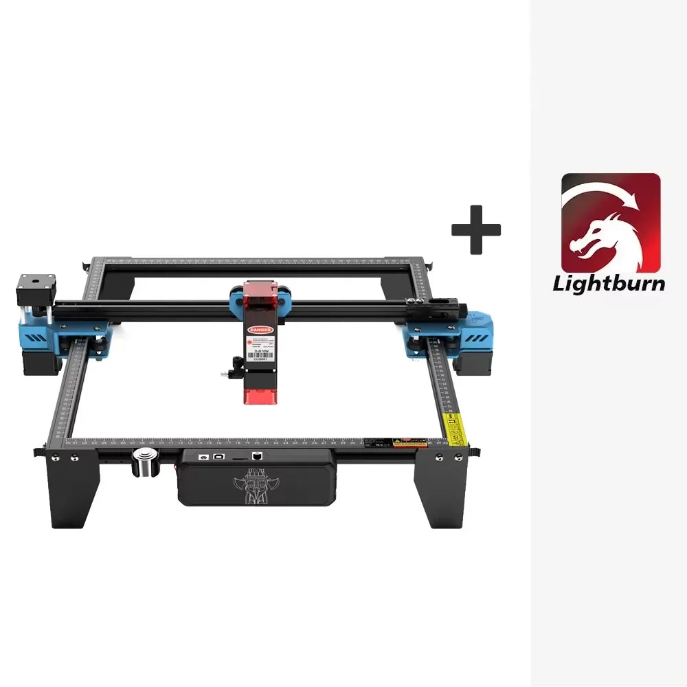 Graveur Laser deux arbres TTS 10 Pro, avec contrôle hors ligne Wifi, Machine de gravure Laser 10W pour la sculpture sur verre, métal et cuir