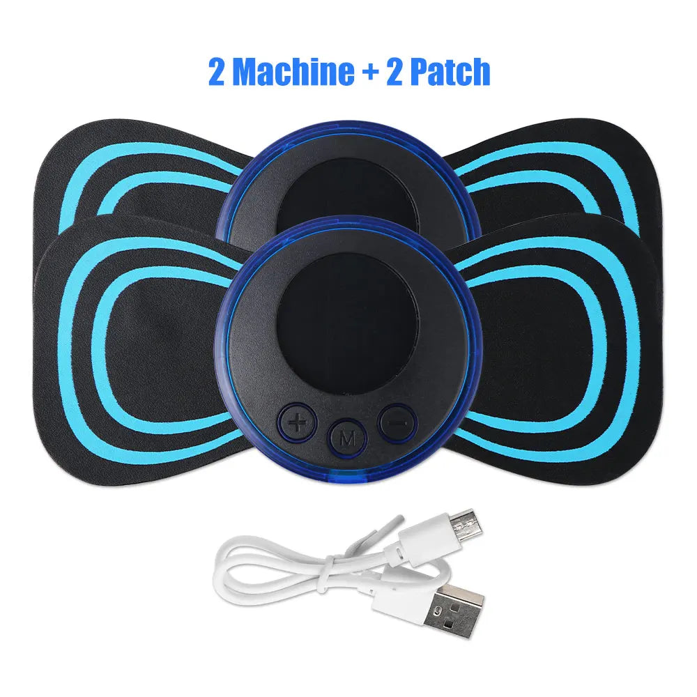 Portable EMS Electric Neck Massager, Neck Stretcher for Cervical Muscle Pain Relief and Shoulder Relaxation Massage Patch