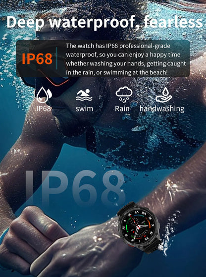 Smartwatch GPS GUHUAVMI T-Rex3 Pro 2026 — AMOLED 1,7", Batterie 1100mAh, 10 ATM, 100+ Modes Sport