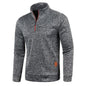 Pull Col Roulé Homme — Demi-Fermeture Éclair | Polyester Tricoté | Couleur Unie | Printemps Automne | 6 Coloris | M à 4XL