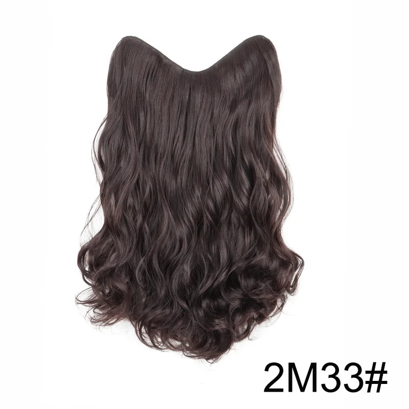 Extension Capillaire Synthétique Bouclée Forme V — 20 Pouces, 4 Clips, Fibre Haute Température, 7 Teintes | TechNova X