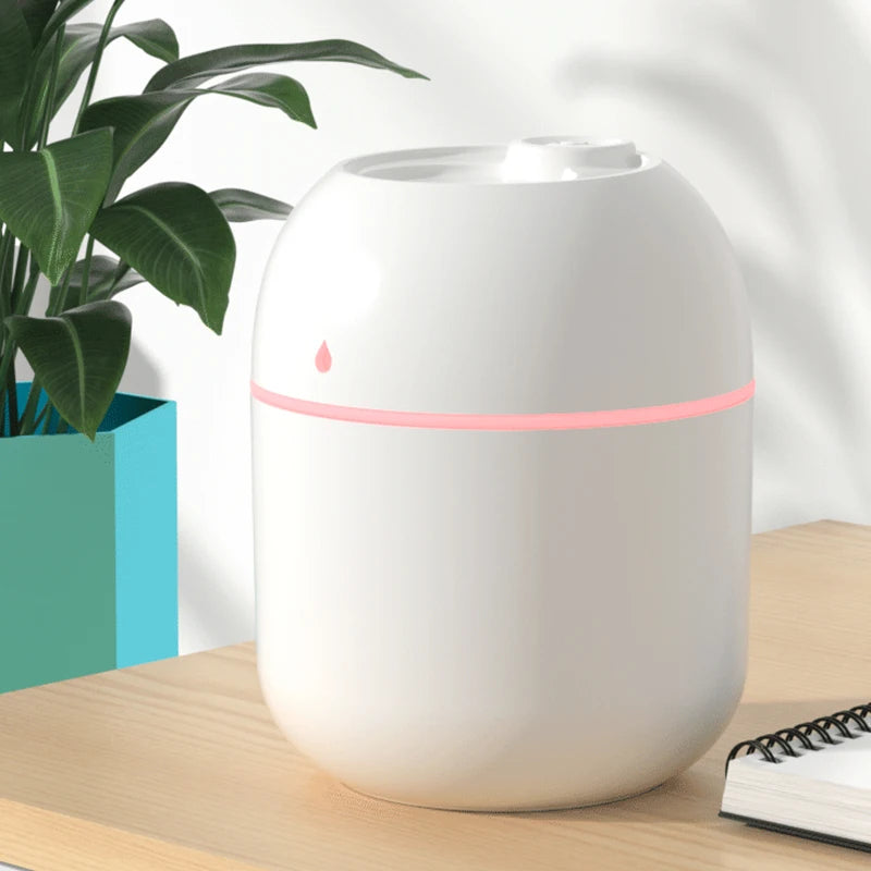 Humidificateur Portable USB 220ml — Brume Anionique, Purificateur d'Air & Diffuseur Arôme