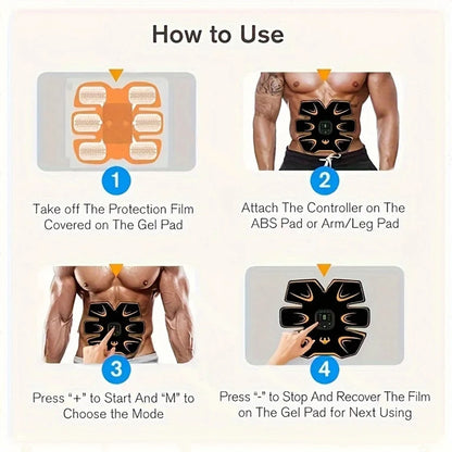 EMS Professional Abdominal Stimulator — 6 Modes & 10 Levels Male & Female | TechNova X