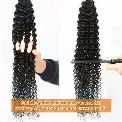 Paquets Cheveux Humains Remy Brésiliens UVEOUS 15A — Jerry Curly Vierge 100% Non Traités, 8-42 Pouces, Couleur Naturelle | TechNova X