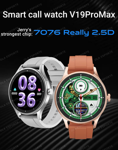 Montre Connectée Ola Esporte — OLED 1,44", BT 5.2, Suivi Santé Complet, Appels Bluetooth, Assistant Vocal, 5 Jours, 7 Styles | TechNova X