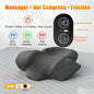 Electric Neck Massager Pillow Cervical Stretcher Heating Vibration Massage Back Orthopedic Traction Sleeping Pillows Support