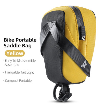 WEST BIKING – sac de selle de vélo Portable, léger 0,8 l, sac arrière de vélo, sac à outils de sport Durable, accessoires de vélo de route et vtt