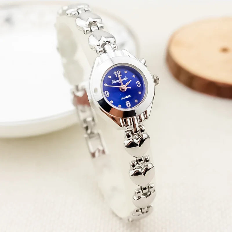 Montre Femme Quartz Rétro Chiffres Romains MOONBIFFY — Bracelet Acier Inox, Style Vintage Luxe, 11 Coloris