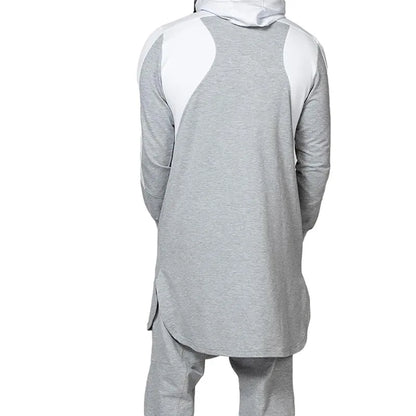 Sweat Zippé Homme Col Rond — Coupe Large, Manches Longues | Printemps-Automne