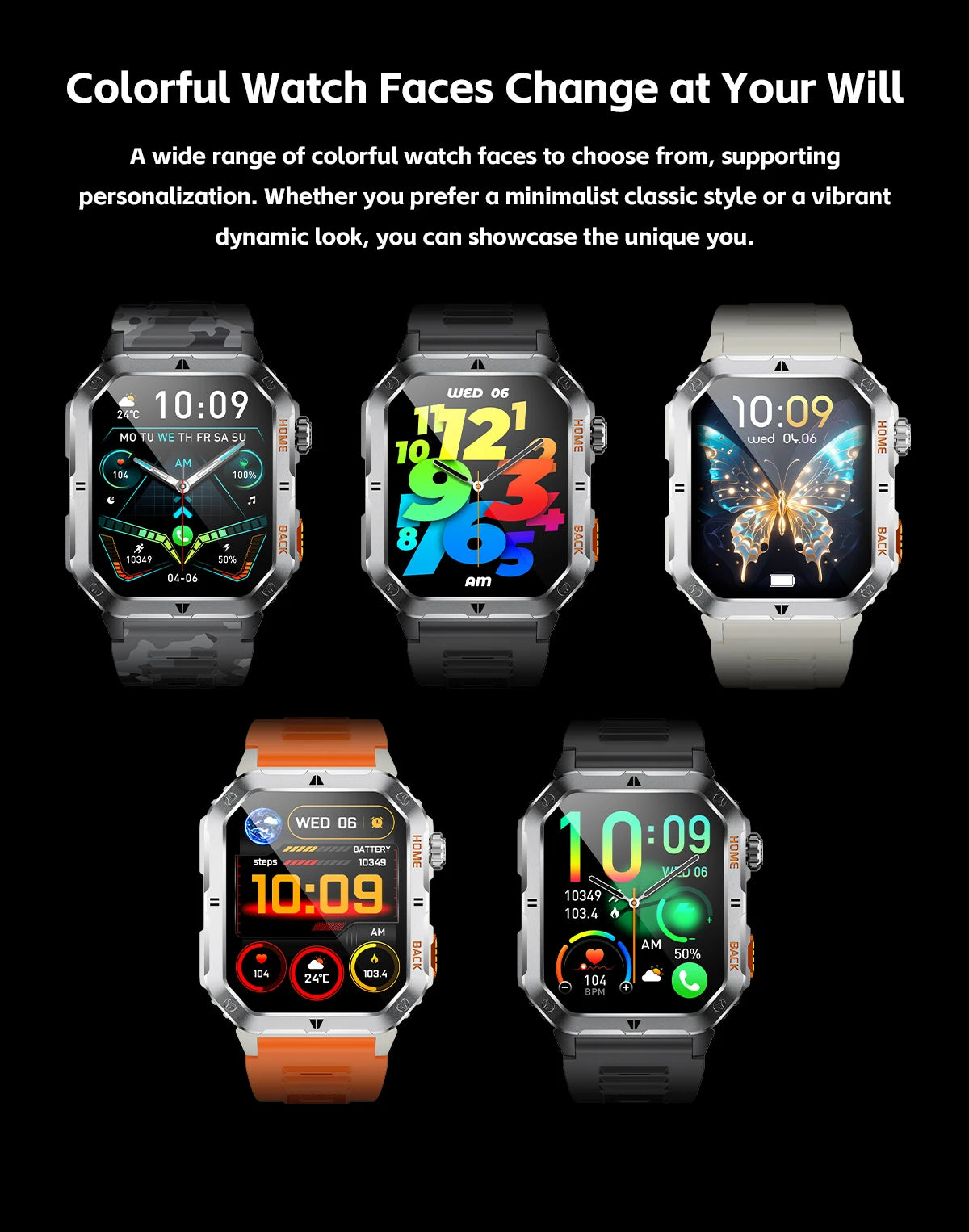 Montre Connectée Sport MT62 — Écran 2,01", Étanche 3 ATM, Batterie 1000 mAh, Bluetooth 5.3, 4 Coloris | TechNova X