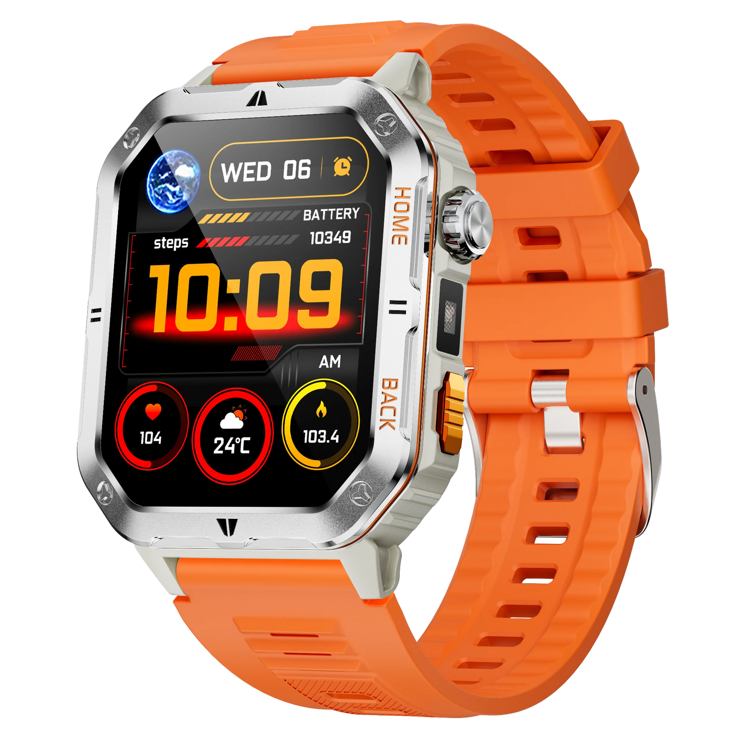 Montre Connectée Sport MT62 — Écran 2,01", Étanche 3 ATM, Batterie 1000 mAh, Bluetooth 5.3, 4 Coloris | TechNova X