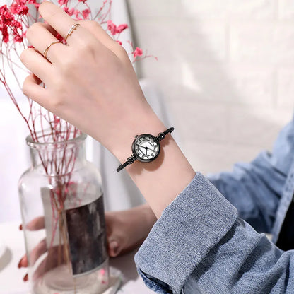 Montre Bracelet Jonc Femme Quartz YIKAZE — Acier Inoxydable, Style Rétro Luxe, 14 Coloris