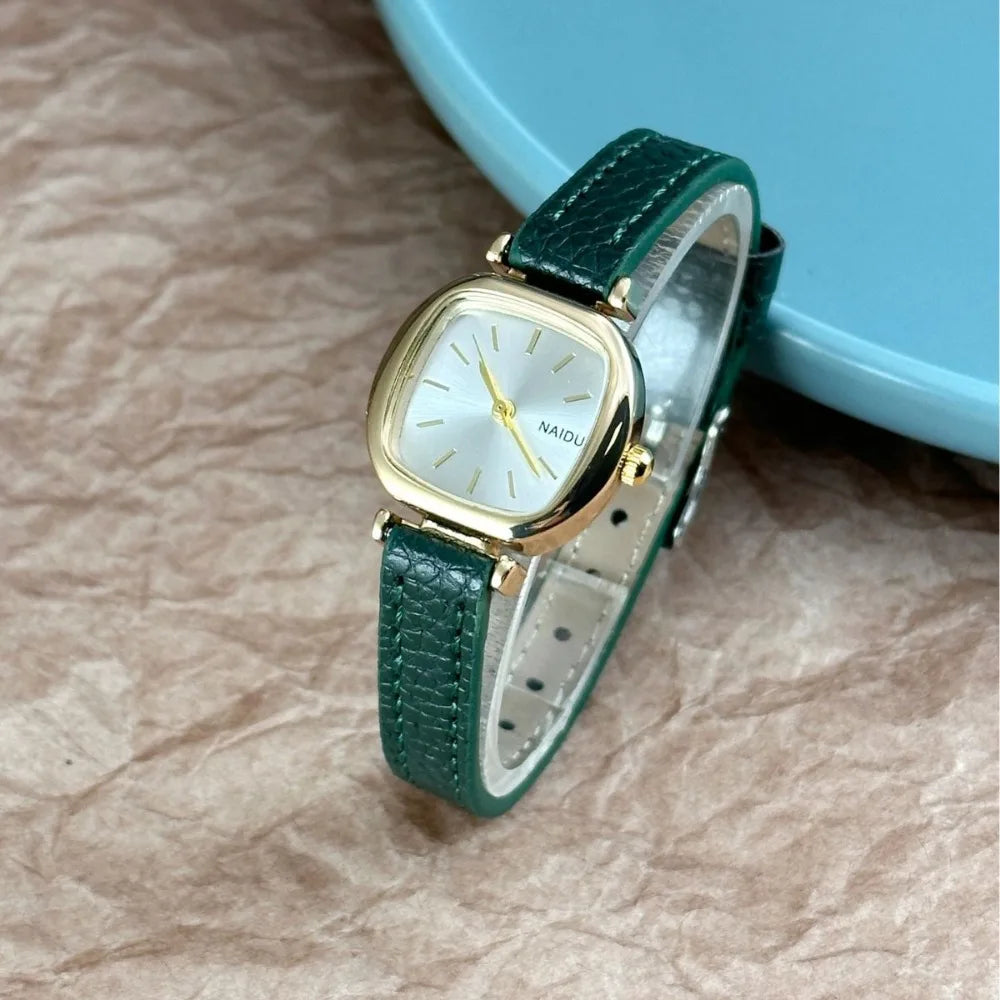 Montre Femme Quartz Petit Cadran zkceenier SN250233 — Bracelet Cuir, Style Mode Étudiant, 6 Coloris