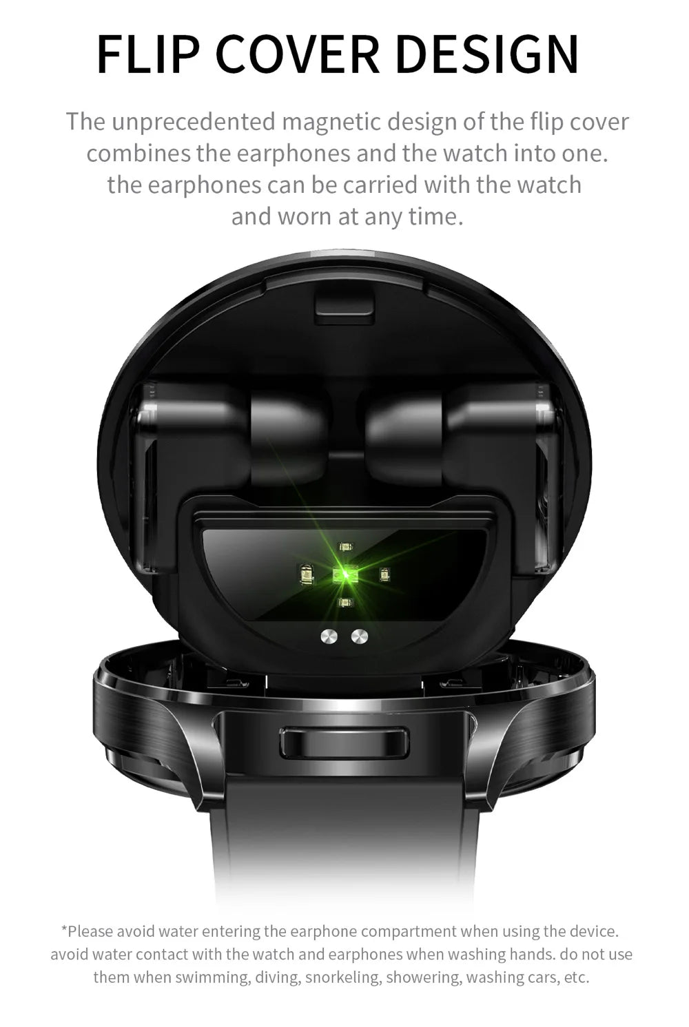 Montre Connectée 2-en-1 avec Écouteurs TWS Intégrés — Écran 1,39", IP67, BT 5.0, Suivi Santé Complet, 3 Coloris | TechNova X