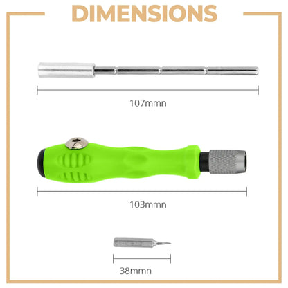 Kit Tournevis Précision 32-en-1 Galacok — 30 Embouts Magnétiques, Acier Chrome-Vanadium, Étui Compact