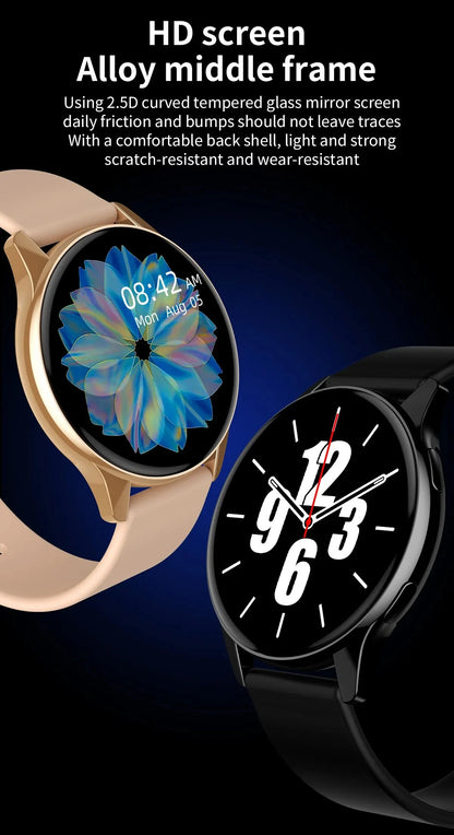 Smartwatch LIGE 0392 — Bluetooth 5.0, Appels, IP68, Charge Magnétique, Cadran Personnalisable